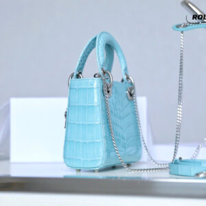 tui-xach-lady-dior-crocodile-blue-mini