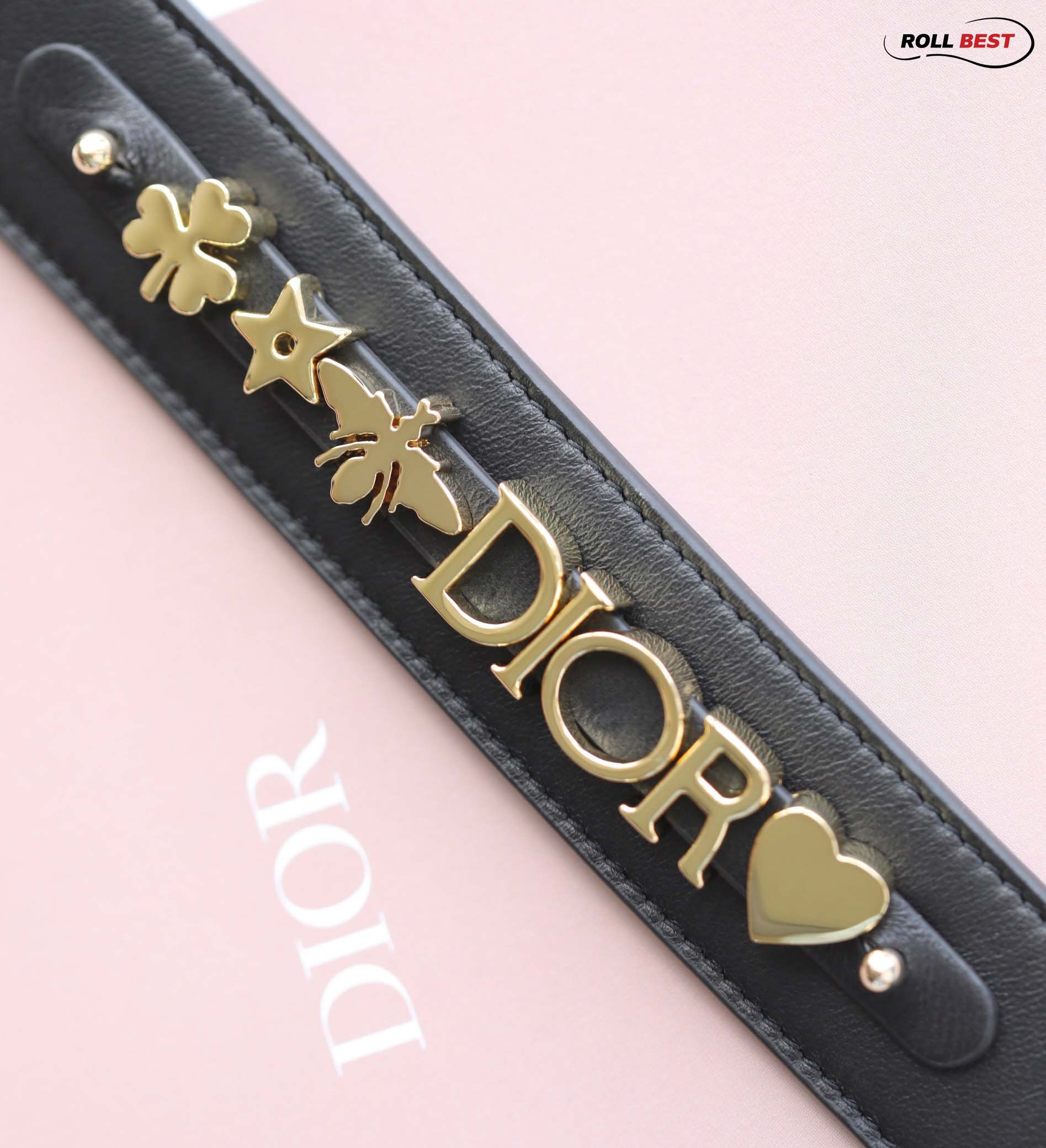 Túi Xách Tay Dior Small Lady Dior My ABCDior Bag Màu Đen