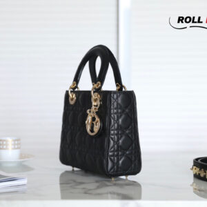 Túi Xách Tay Dior Small Lady Dior My ABCDior Bag Màu Đen