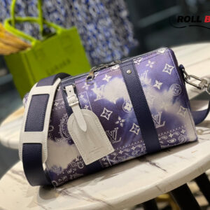 Louis Vuitton City Keepall Bandana Monogram Blue