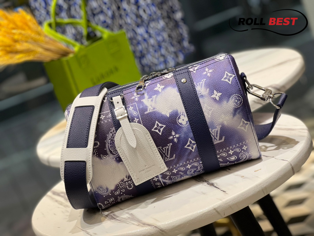 Louis Vuitton City Keepall Bandana Monogram Blue