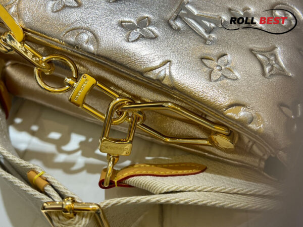 Louis Vuitton Gold Monogram Embossed Coussin PM Bag