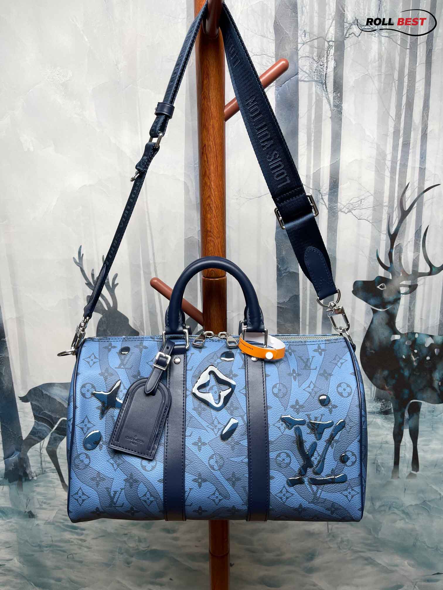 Louis Vuitton Keepall Bandouliere 35 Abyss Blue