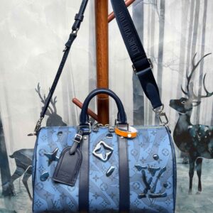 Louis Vuitton Keepall Bandouliere 35 Abyss Blue