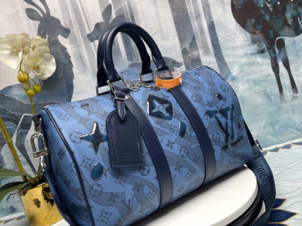 Louis Vuitton Keepall Bandouliere 35 Abyss Blue