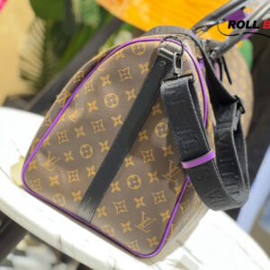 Louis Vuitton Keepall Bandouliere 50 Monogram Macassar Brown Purple