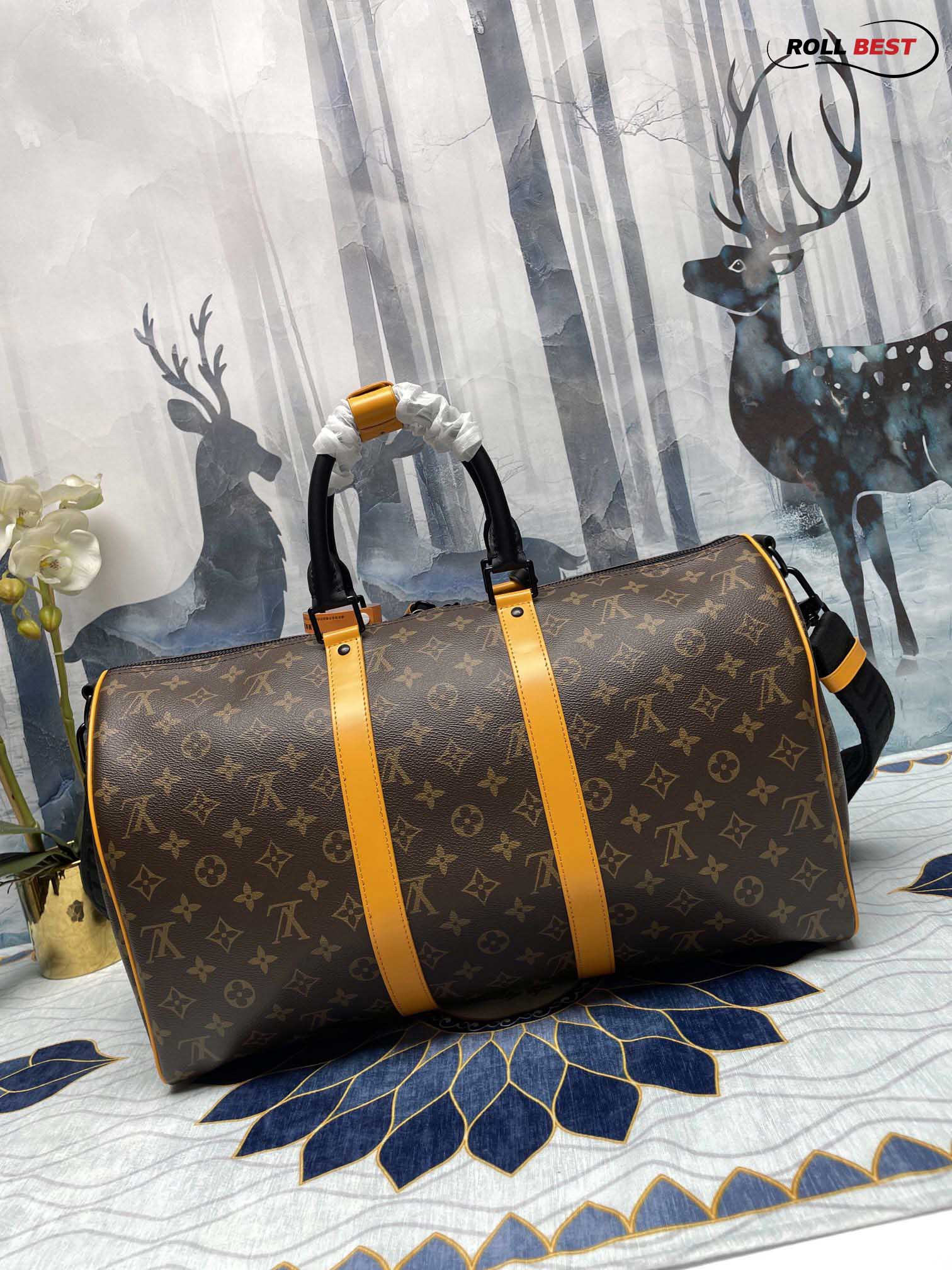 Túi Keepall Bandoulière 45 Monogram Macassar