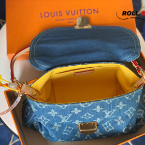 Túi Louis Vuitton Blue Monogram Denim Mini Pleaty Bag