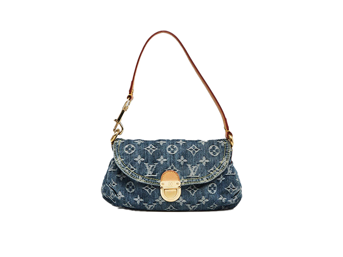 Túi Louis Vuitton Blue Monogram Denim Mini Pleaty Bag