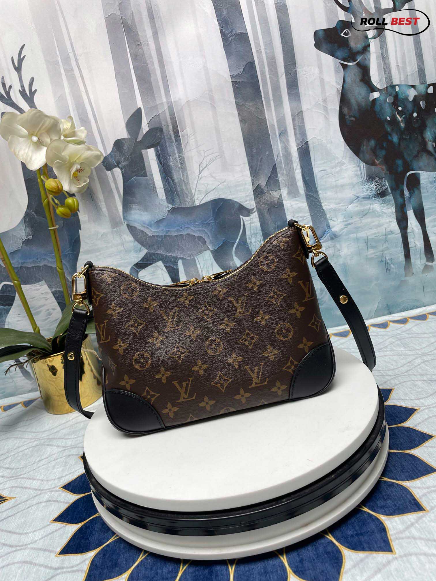 Túi Louis Vuitton Boulogne Monogram Coated Canvas Black