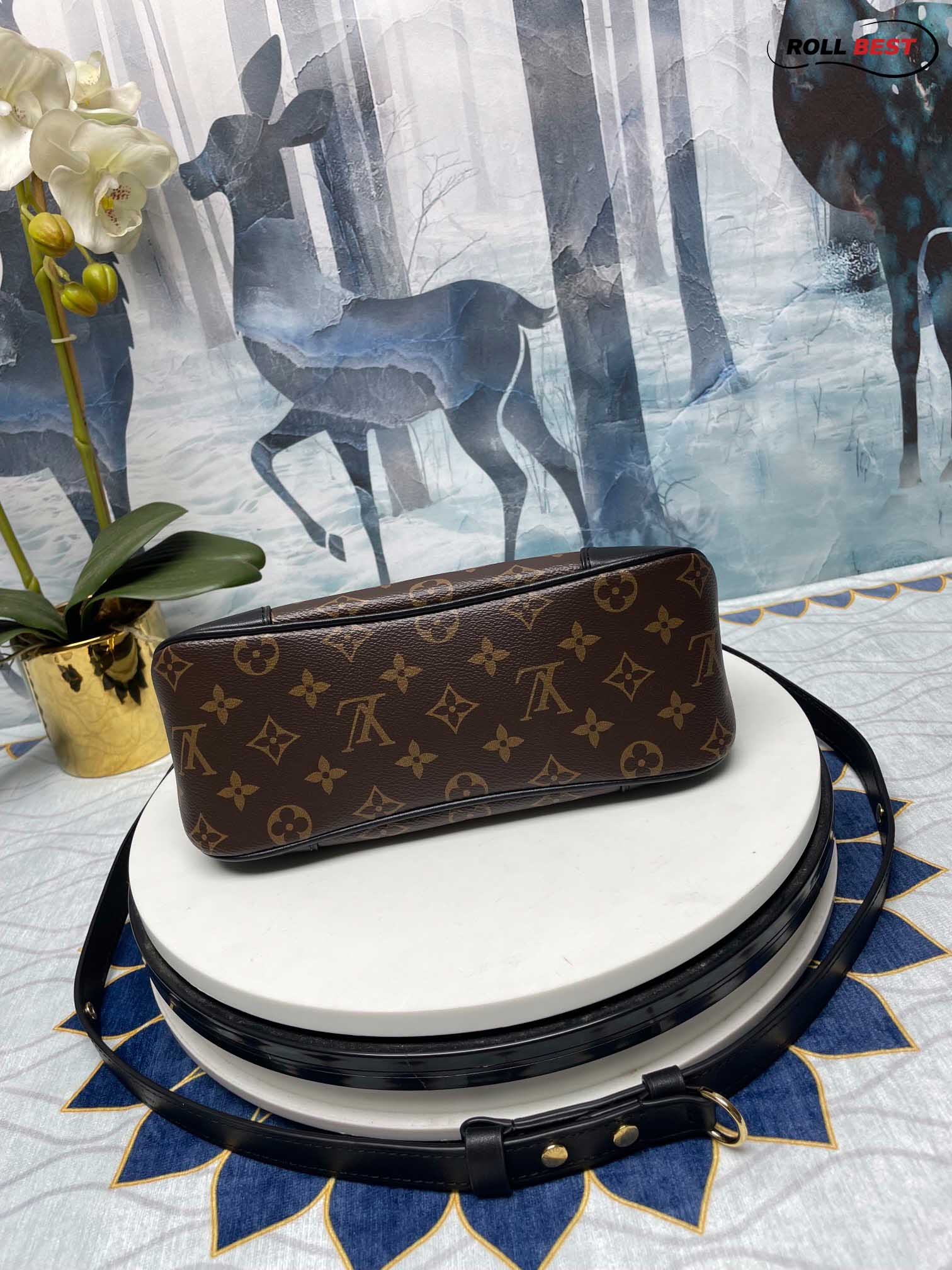 Túi Louis Vuitton Boulogne Monogram Coated Canvas Black