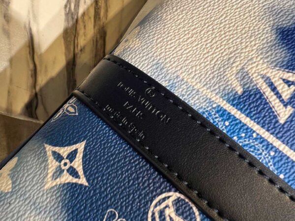 Túi Louis Vuitton Keepall Bandoulière 50 Bag 'Blue'