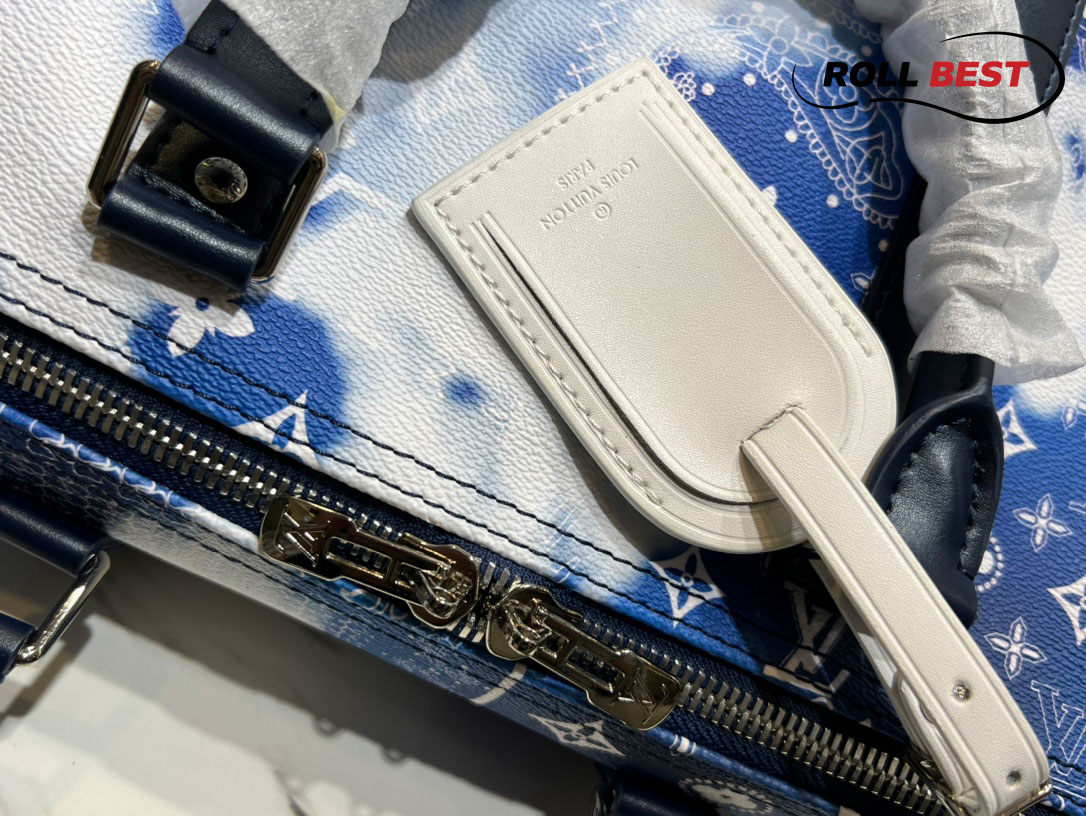 Túi Louis Vuitton Keepall Bandoulière 50 Bag 'Blue'