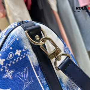 Túi Louis Vuitton Keepall Bandoulière 50 Bag 'Blue'