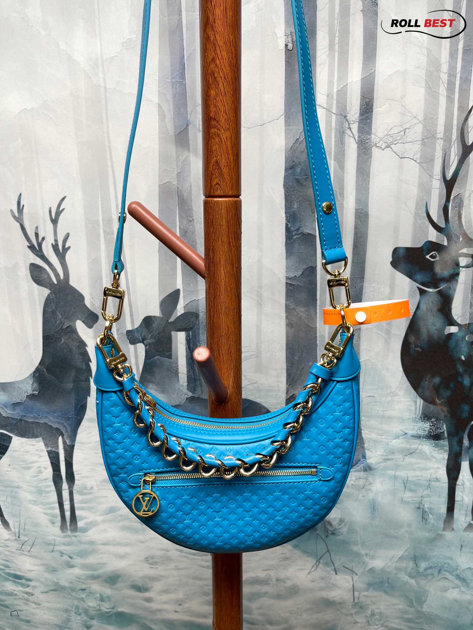 Túi Louis Vuitton Loop Baguette Bag 'Blue'