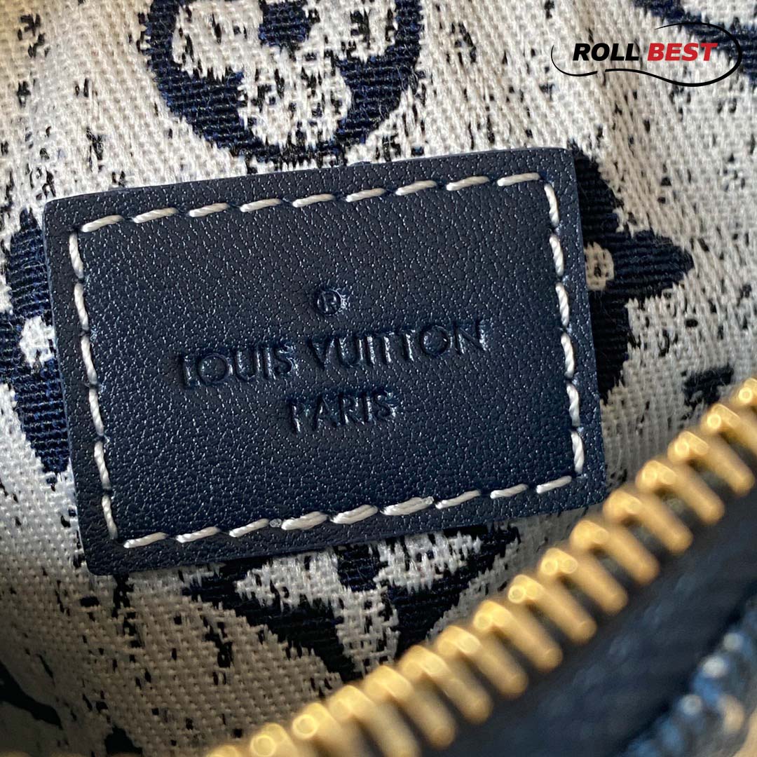 Túi Louis Vuitton Micro Speedy Denim Bag Charm Navy Blue