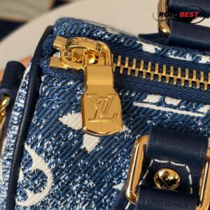 Túi Louis Vuitton Micro Speedy Denim Bag Charm Navy Blue