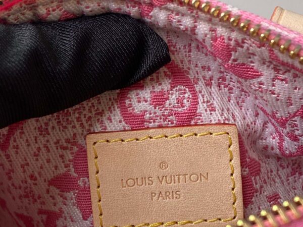 Túi Louis Vuitton Nano Speedy Denim Jacquard Pink