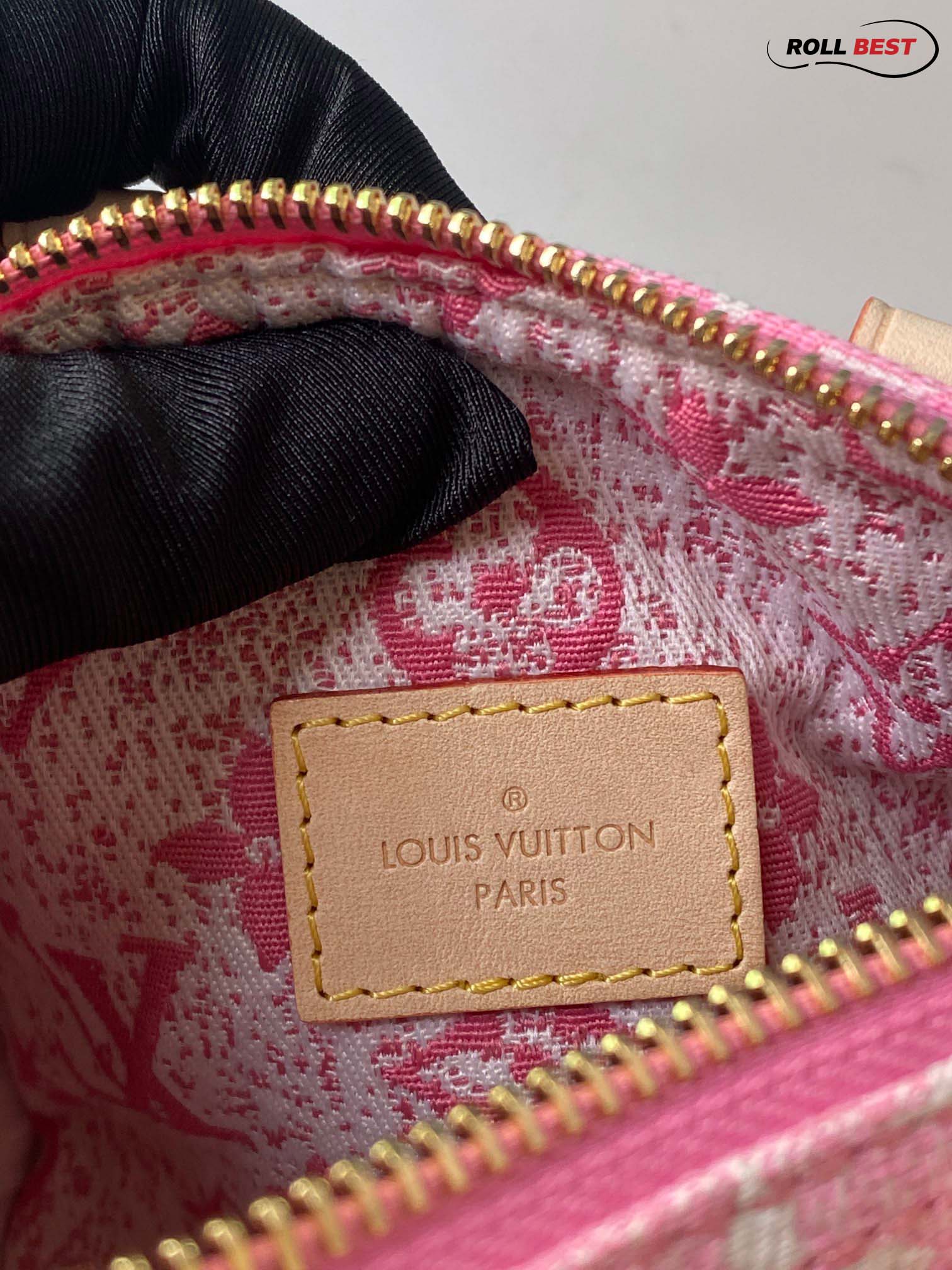 Túi Louis Vuitton Nano Speedy Denim Jacquard Pink