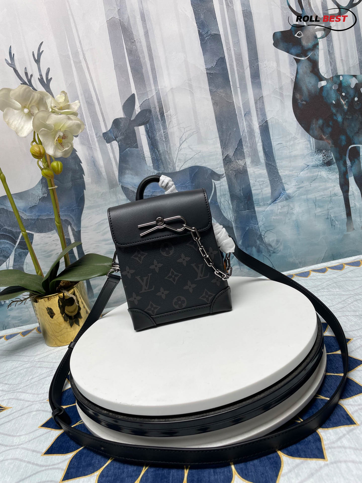 Túi Louis Vuitton Nano Steamer Monogram Eclipse