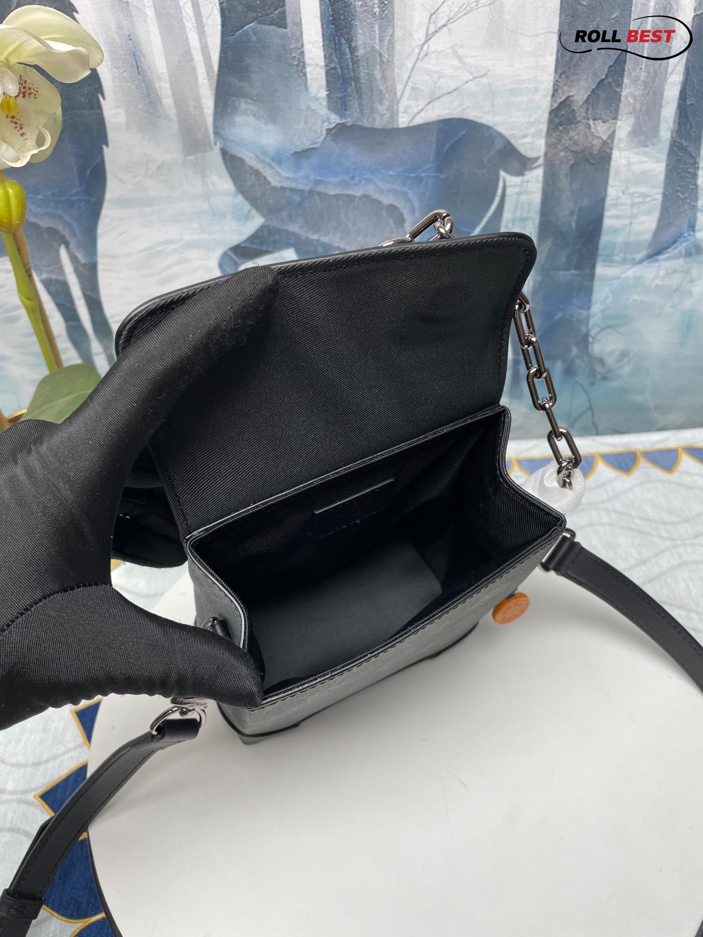 Túi Louis Vuitton Nano Steamer Monogram Eclipse