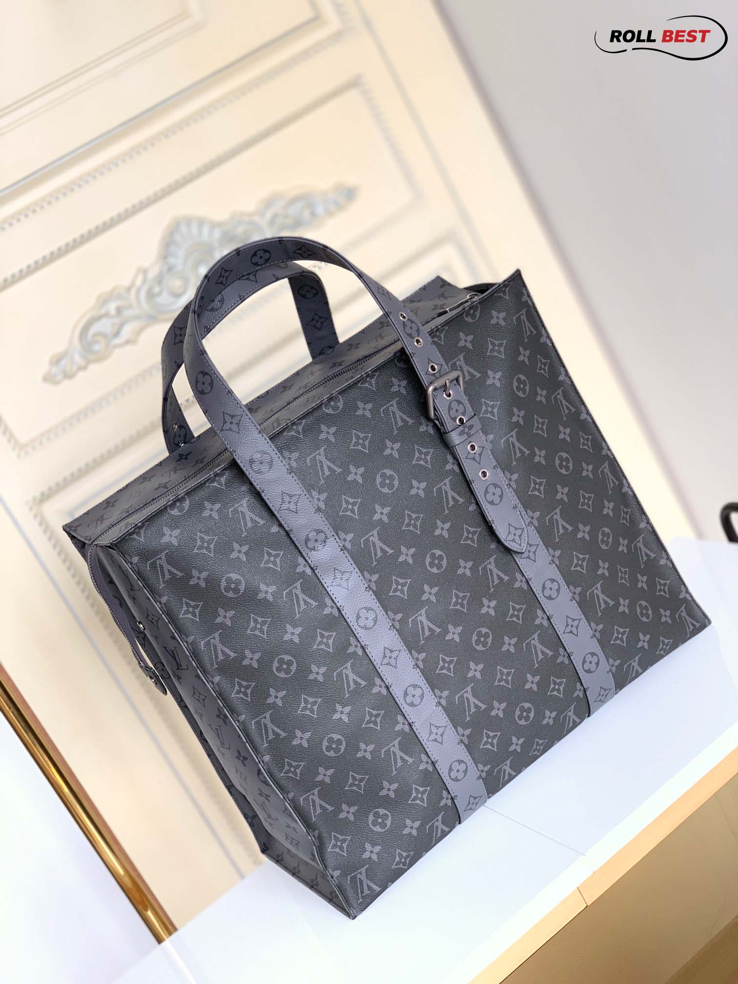 Túi Louis Vuitton New Cabas Zippe GM Monogram Black