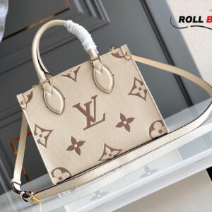 Túi Louis Vuitton Onthego PM Shoulder Crossbody Tote Bag Cream