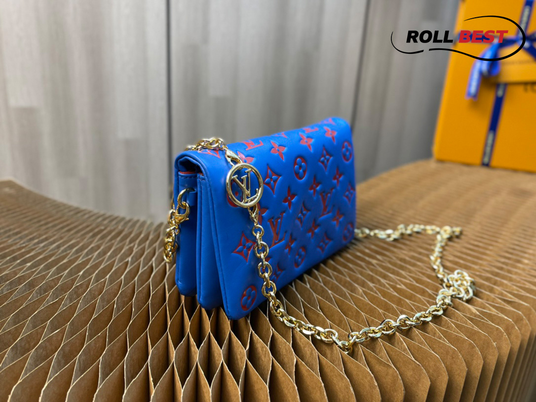 Túi Louis Vuitton Pochette Coussin Blue