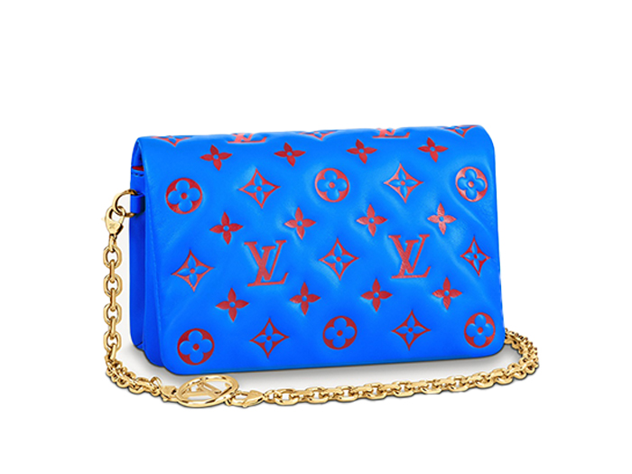 Túi Louis Vuitton Pochette Coussin Blue