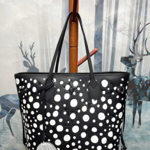 Túi Louis Vuitton x Yk Neverfull Mm Tote Bag ‘Black White Dots’