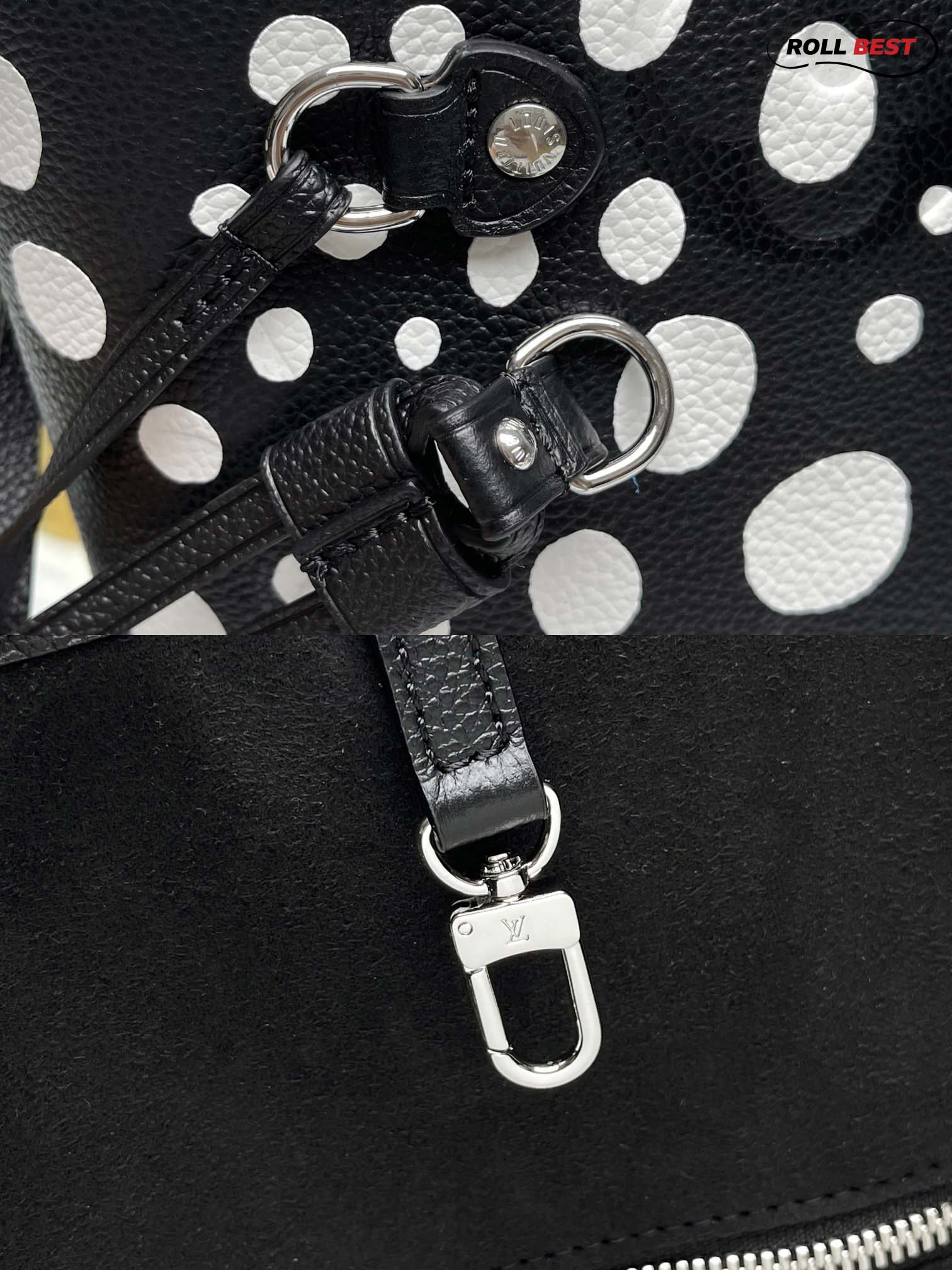 Túi Louis Vuitton x Yk Neverfull Mm Tote Bag ‘Black White Dots’