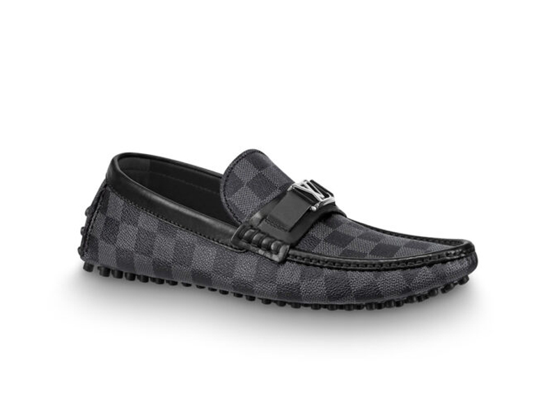 Giày Louis Vuitton Hockenheim Moccasin họa tiết caro