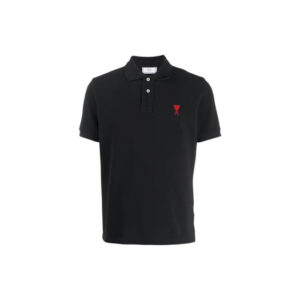 Áo Polo Ami Paris Polo Patch Black