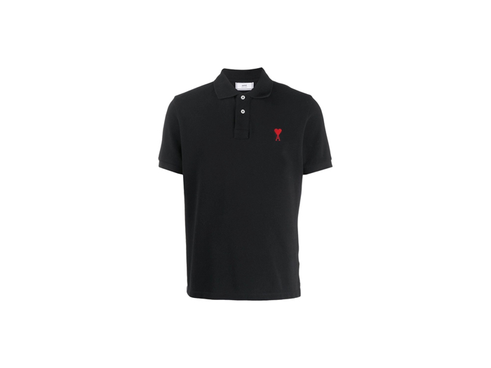 Áo Polo Ami Paris Polo Patch Black