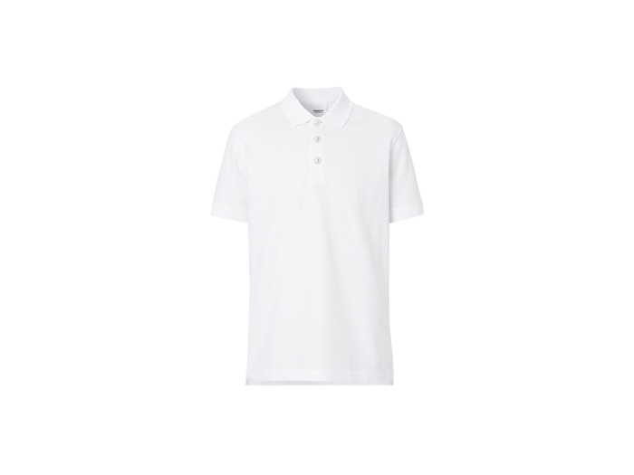 Áo Polo Burberry Embossed Buttons White