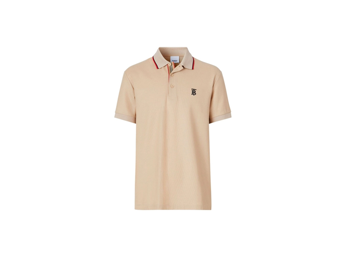 Áo Polo Burberry Icon Stripe Beige