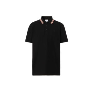 Áo Polo Burberry Icon Stripe Black