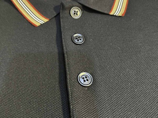 Áo Polo Burberry Icon Stripe Black