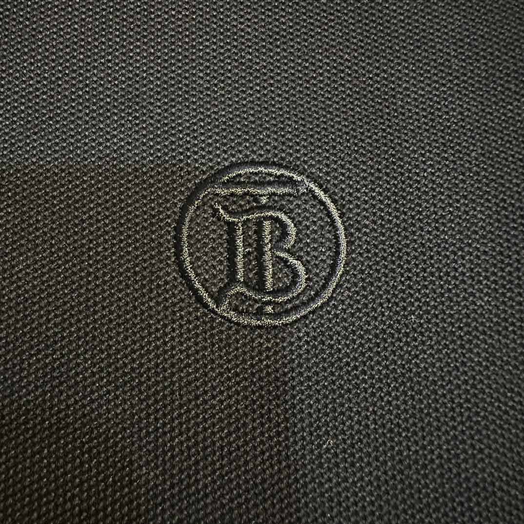 Áo Polo Burberry Icon Stripe Black