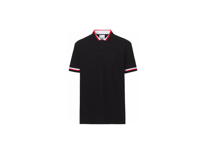 Áo Polo Burberry Monogram Motif Black