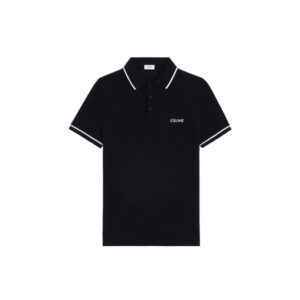 Áo Polo Celine Classic Logo Black