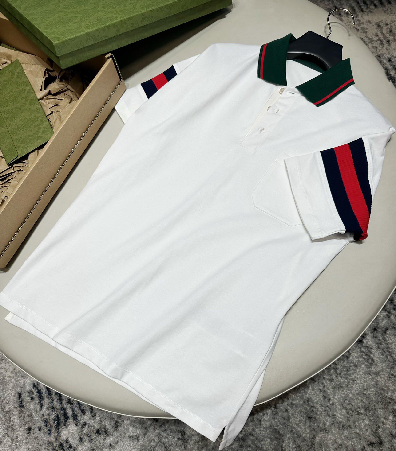 Áo Polo Gucci Cotton Jersey With Web