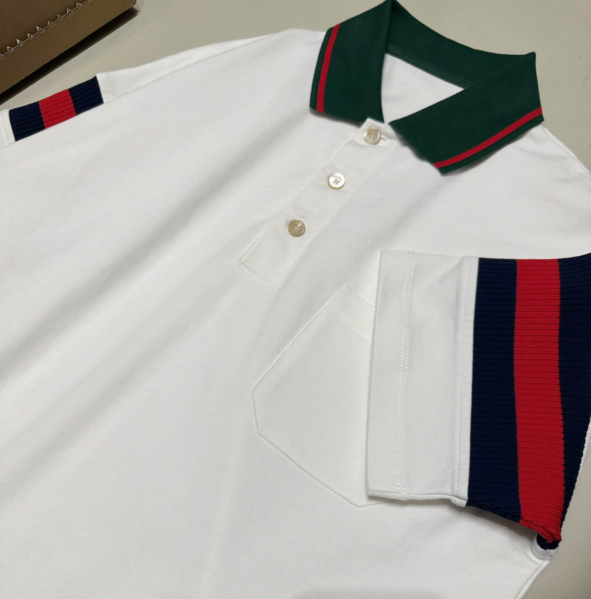 Áo Polo Gucci Cotton Jersey With Web