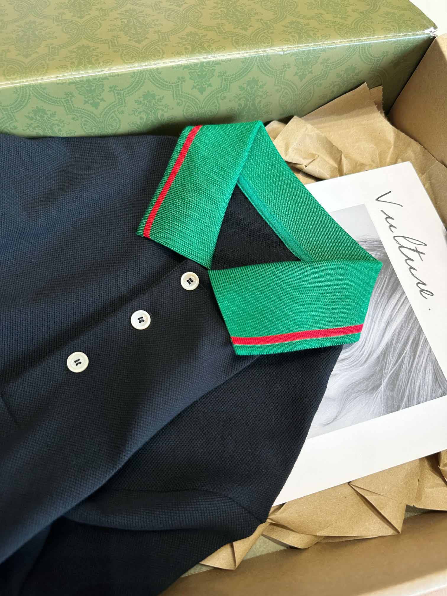 Áo Polo Gucci Cotton Jersey With Web