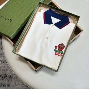 Áo Polo Gucci Embroidered Strawberry
