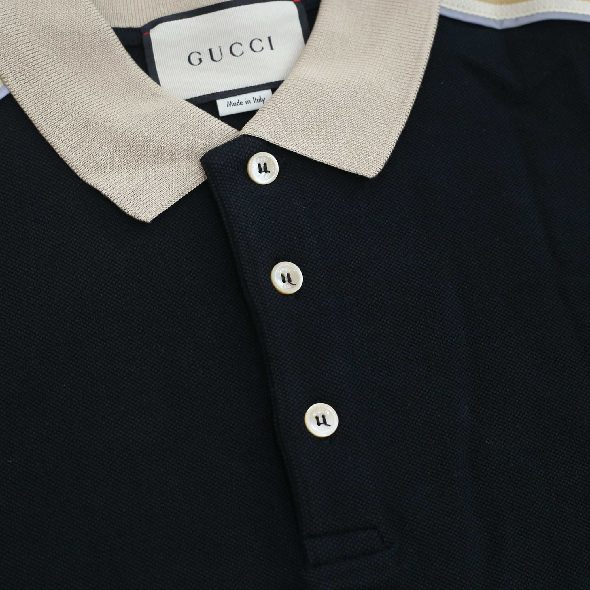 Áo Polo Gucci GG Stripe