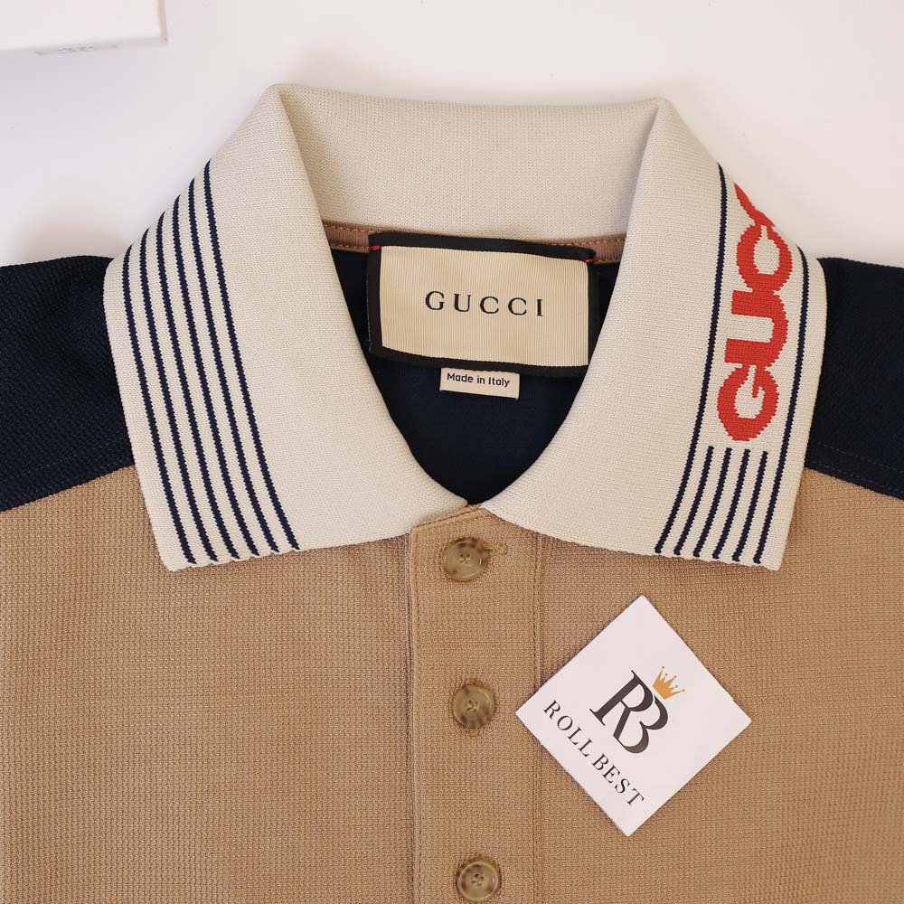 Áo Polo Gucci Natural Cotton Jersey