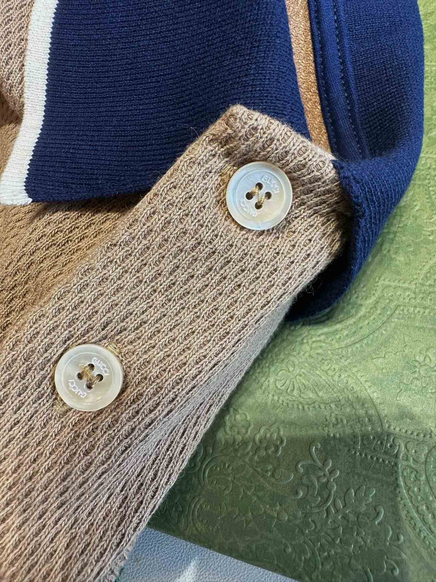 Áo Polo Gucci Wool Blend Waffle Knit