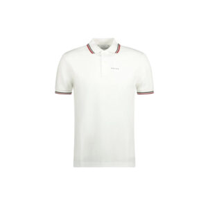 Áo Polo Prada Rubber Logo White