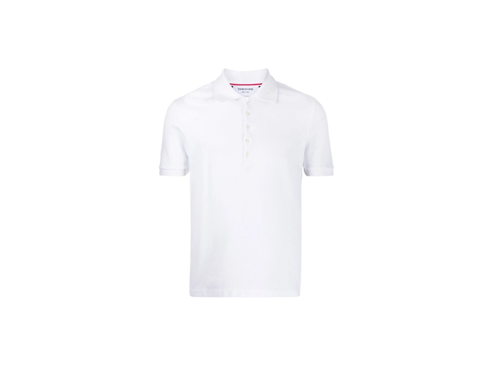 Áo Polo Thom Browne 4-bar White